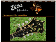 Tablet Screenshot of ellismandolins.com